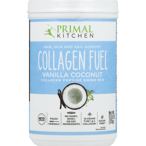 Primal Kitchen Drink Mix, Collagen Peptide, Vanilla Coconut - 13.05 Ounce
