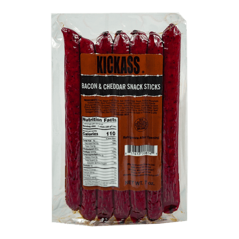 Kickass Bacon & Chaddar Snack Sticks 7-1 Oz - 7 Ounce
