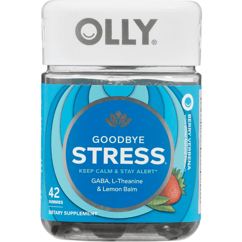 Olly Goodbye Stress, Gummies, Berry Verbana - 42 Count