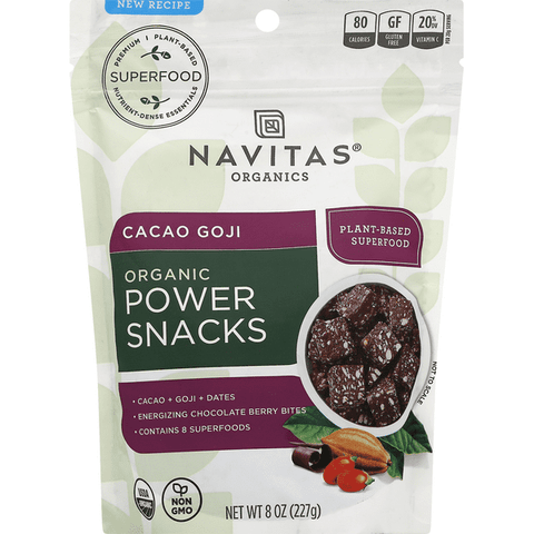 Navitas Organic Cacao Goji Power Snacks - 8 Ounce