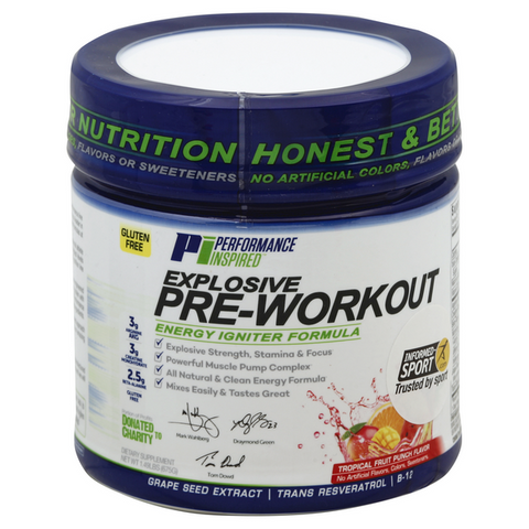 Performance Inspired Explosive Pre-Workout Tropical Fruit Punch - 1.49 Pound
