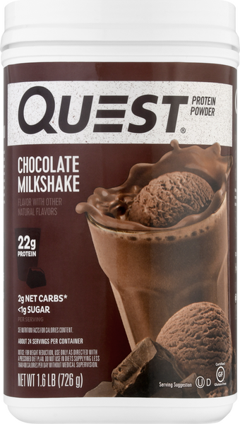Quest Protein Powder Chocolate Milkshake - 1.6 Pound