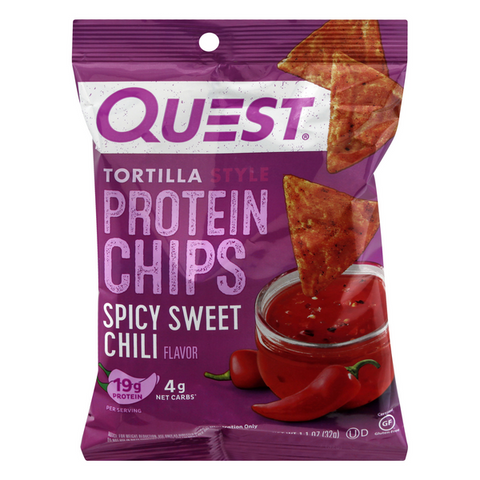 Quest Protein Chips, Spicy Sweet Chili Flavor, Tortilla Style - 1.1 Ounce