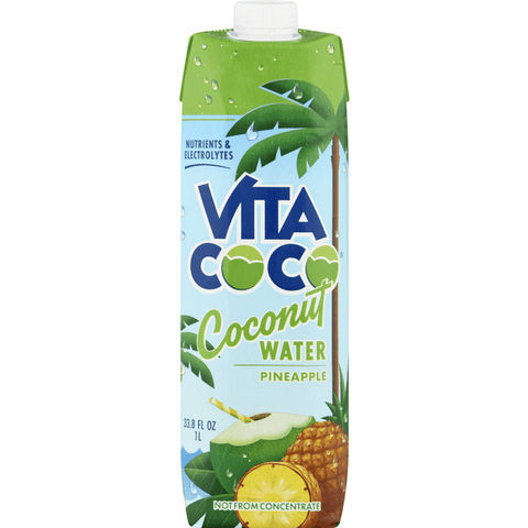 Vita Coco Coconut Water, Pineapple - 33.8 Ounce
