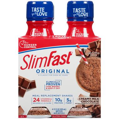 SlimFast RTD Creamy Milk Chocolate Meal Replacement Shakes