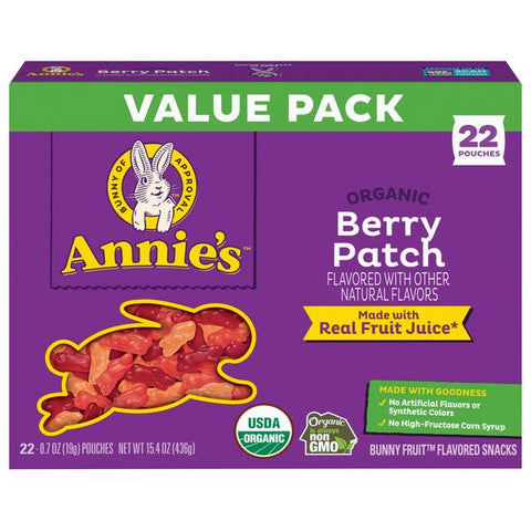 Annie's Organic Berry Patch Fruit Flavored Snacks