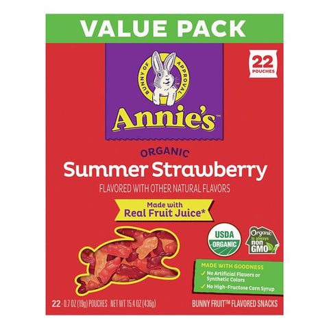 Annie's Organic Summer Strawberry Fruit Flavored Snacks