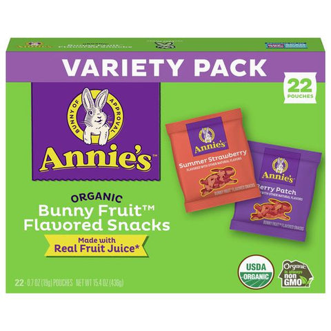 Annie's Organic Bunny Fruit Flavored Snacks Variety Pack