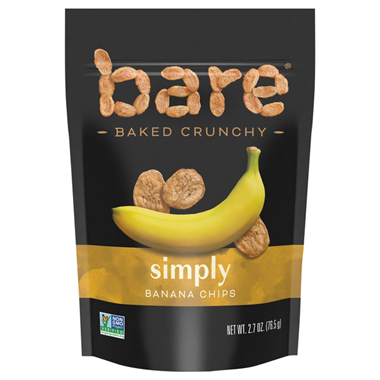 Bare Baked Crunchy Simply Banana Chips - 2.7 Ounce