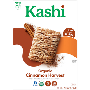 Kashi Organic Cinnamon Harvest Biscuits Cereal - 16.3 Ounce