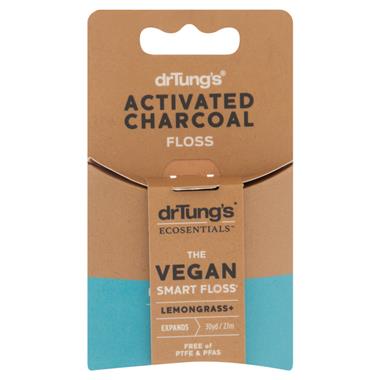 Dr. Tung's Vegan Smart Floss, Lemongrass w/Activated Charcoal