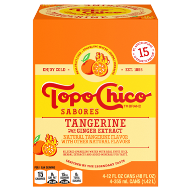 Topo Chico Sparkling Water Tangerine