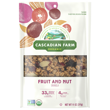 Cascadian Farm Organic Fruit & Nut Granola - 11 Ounce