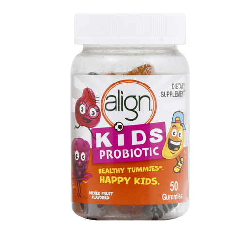 Align Kids Probiotic Gummies in Natural Fruit Flavors