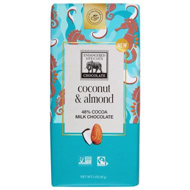 Endangered Species Chocolate, 48% Milk with Coconut & Almond