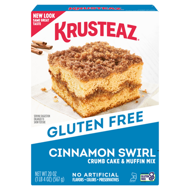 Krusteaz Gluten Free Cinnamon Swirl Crumb Cake & Muffin Mix