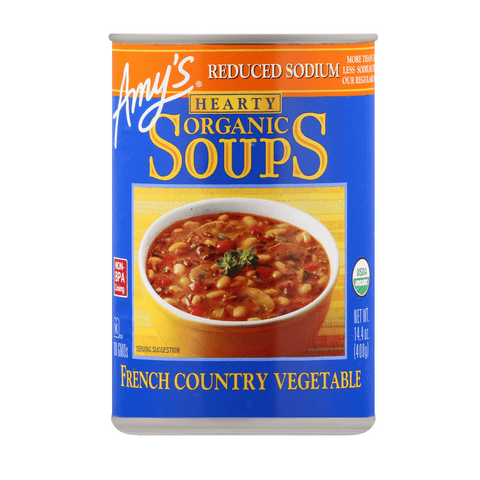 Amy's  Organic Reduced Sodium Hearty French Country Vegetable Soup - 14.4 Ounce