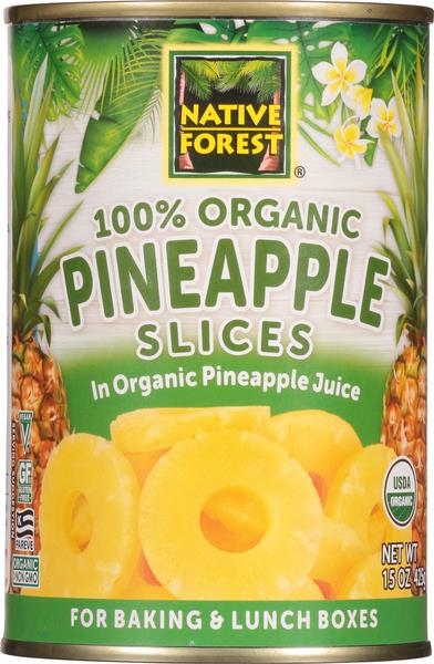 Native Forest Organic Pineapple, Slices