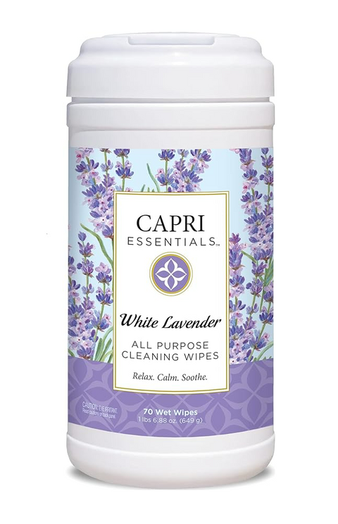 Capri Essentials, AP Cleaning Wipes, White Lavender