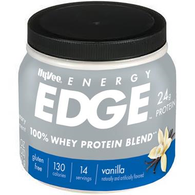 Hy-Vee Energy Edge Vanilla 100% Whey Protein Blend - 16 Ounce