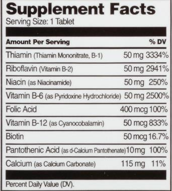 Hy-Vee HealthMarket Balanced B-50 Dietary Supplement Tablets - 50 Count