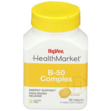 Hy-Vee HealthMarket Balanced B-50 Dietary Supplement Tablets