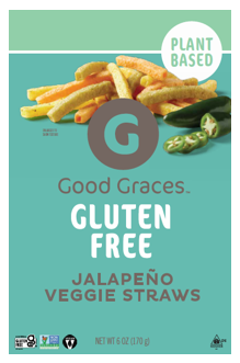 Good Graces Gluten-Free Veggie Straws, Jalapeno