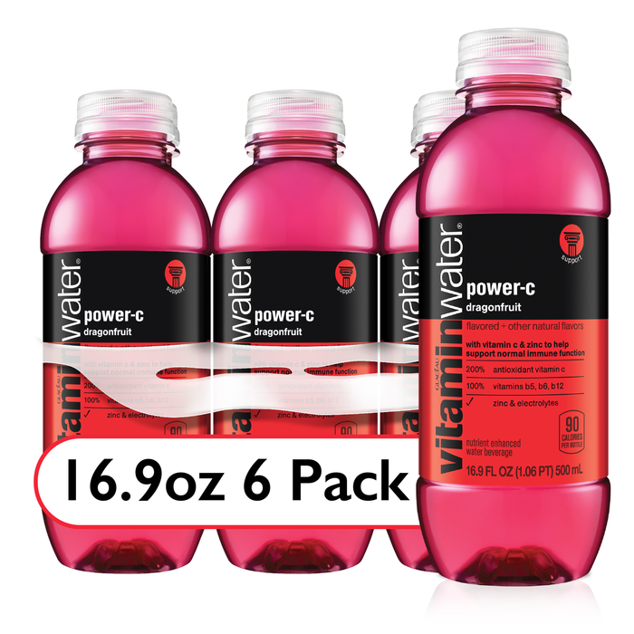 Glaceau Vitaminwater Power-C Dragonfruit 6 Pack - 16.9 Ounce