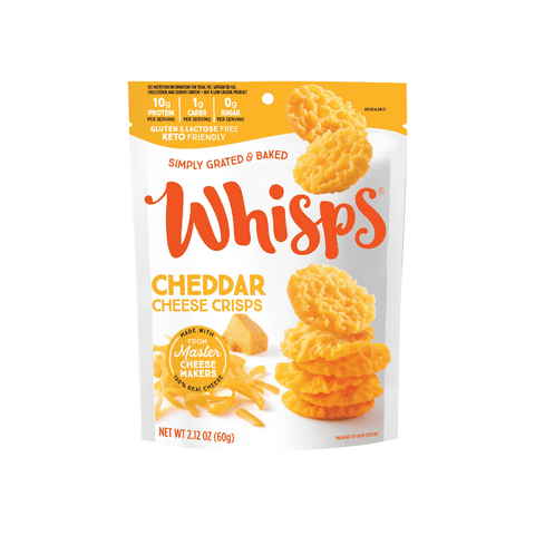 Whisps, Cheddar Cheese Crisps - 2.12 Ounce