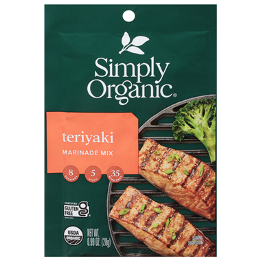 Simply Organic Marinade Mix, Teriyaki