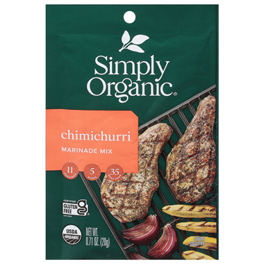 Simply Organic Marinade Mix, Chimichurri - .71 Ounce