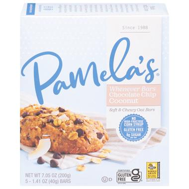 Pamela's Whenever Bars, Oat Chocolate Chip Coconut Bars