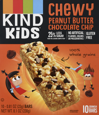 KIND Kids Granola Bars, Chewy Peanut Butter Chocolate Chip