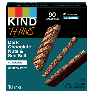 KIND Thins, Dark Chocolate Nuts & Sea Salt