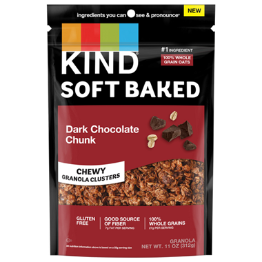 KIND Soft Baked Chewy Granola Clusters, Dark Chocolate Chunk