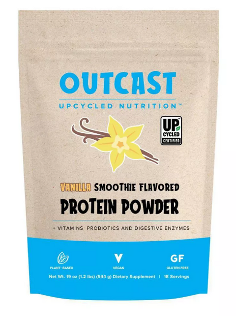Outcast Upcycled Nutrition Protein Powder, Vanilla Smoothie Flavor