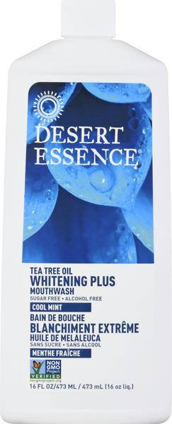 Desert Essence Tea Tree Mouthwash, Cool Mint Whitening