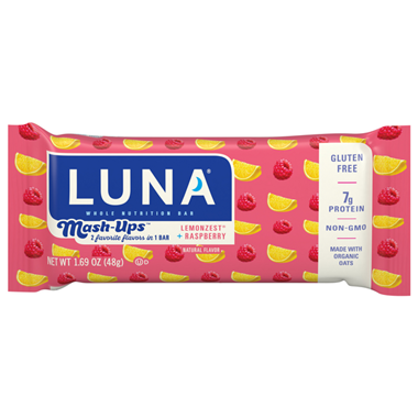 Luna Mash-Ups Lemonzest + Raspberry Whole Nutrition Bar
