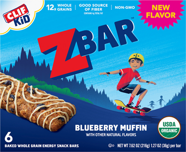 CLIF Kid ZBAR Organic Blueberry Muffin