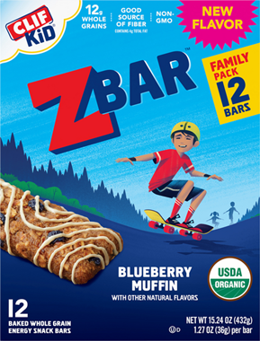 CLIF Kid ZBAR Organic Blueberry Muffin Family Pk