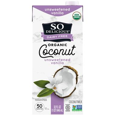 So Delicious Dairy Free Organic Unsweetened Vanilla Coconut Milk