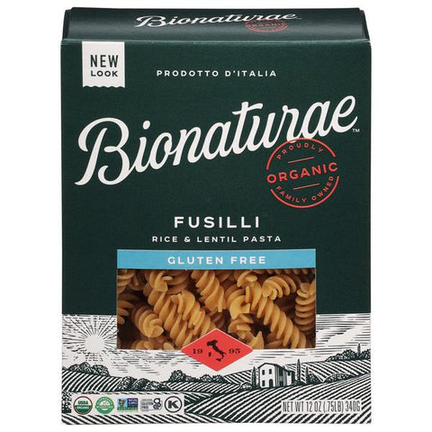 Bionaturae Organic Gluten Free Pasta, Fusilli