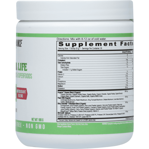 Performance Inspired Greens For Life Raspberry Flavored