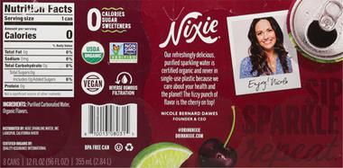 Nixie Sparkling Water, Black Cherry Lime