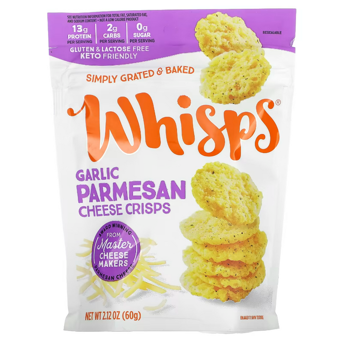 Whisps, Garlic Parmesan Cheese Crisps - 2.12 Ounce