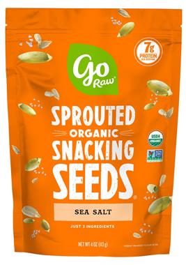 Go Raw Organic Sprouted Snacking Seeds, Sea Salt