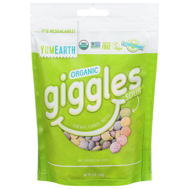 Yumearth Organic Sour Giggles Chewy Candy Bites