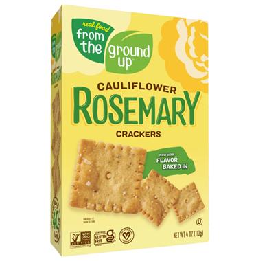From The Ground Up Cauliflower Rosemary Crackers
