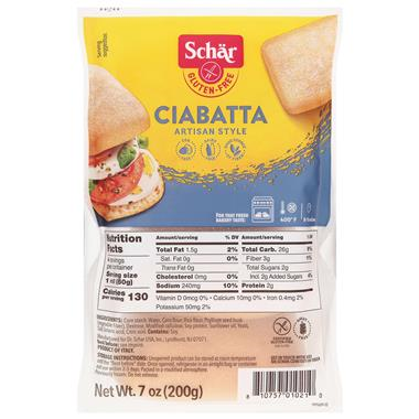 Schar Gluten-Free Ciabatta Rolls - 7 Ounce