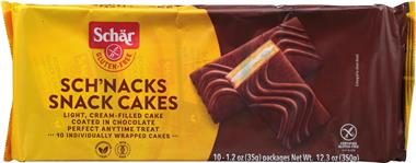 Schar Gluten Free Sch'nacks Chocolate Covered Snack Cakes - 12.3 Ounce